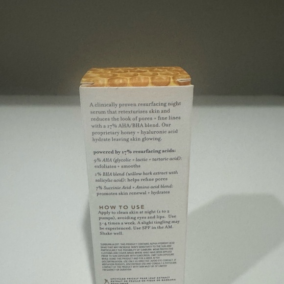 (NWT) Farmacy Honey Glow Resurfacing Acid Serum 1 fl oz - Picture 5 of 5